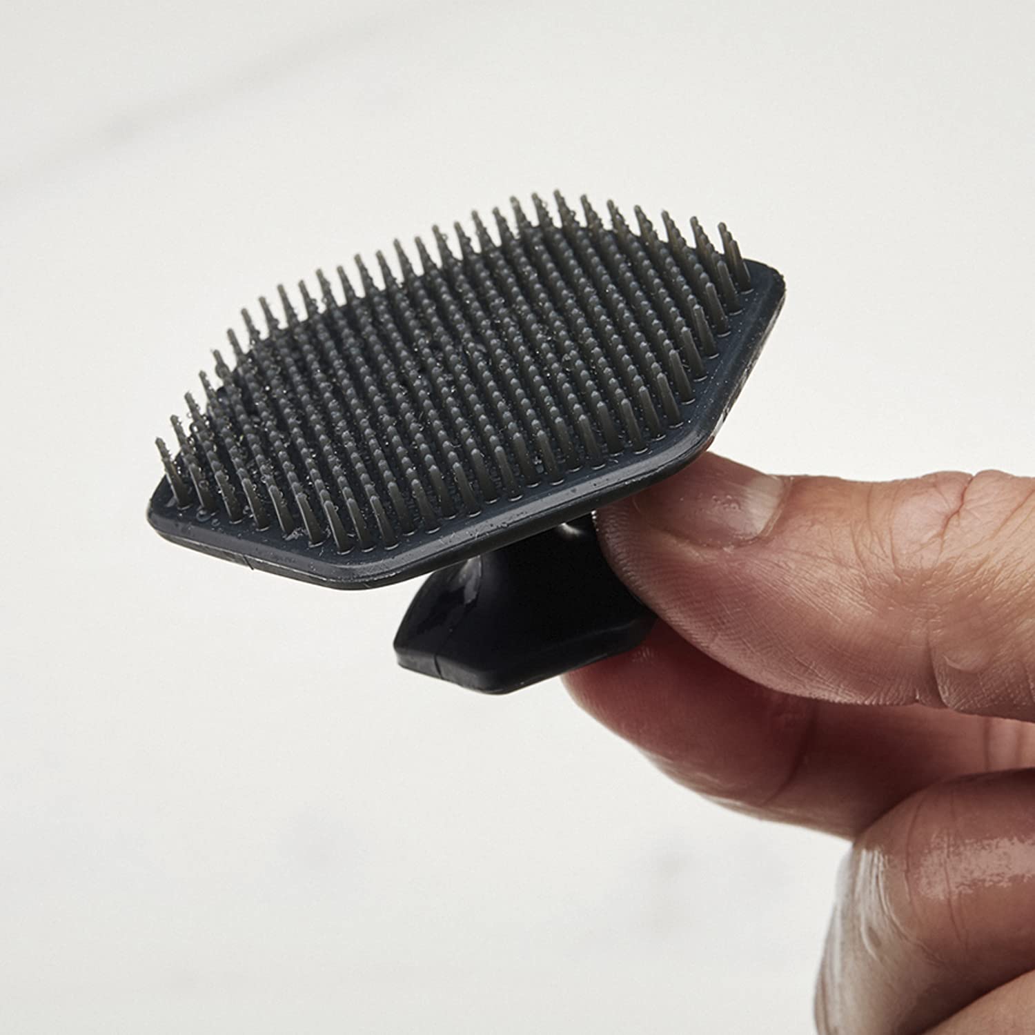 TOOLETRIES Men's Face Scrubber - Premium Silicone Facial Cleansing Brush, Gentle Exfoliator Pad & Soft-Touch Massager - Removes Dead & Dry Skin - Long Lasting Shower Accessories - Charcoal